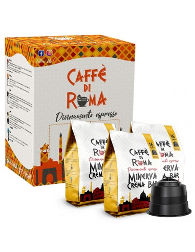 CAFFE DI ROMA DOLCE GUSTO MINERVA - Cartone 48 Pz. 3 Sacchetti da 16 capsule