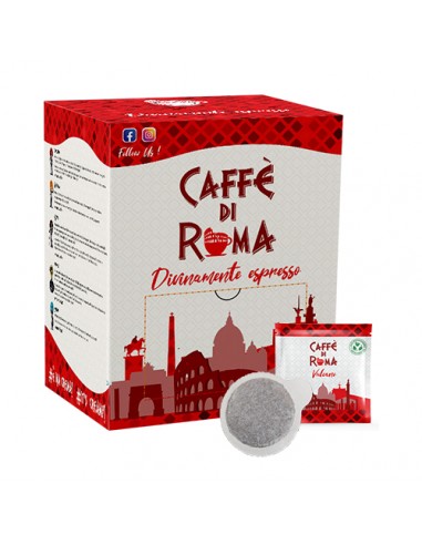CAFFE DI ROMA CIALDA VULCANO Cartone 100 Cialde Ese 44 compostabile