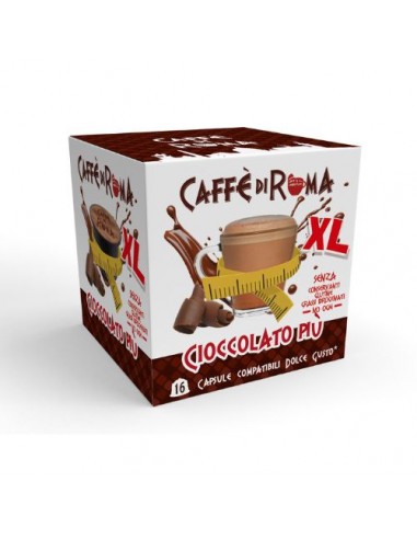 CAFFE DI ROMA DOLCE GUSTO CIOCCOLATO PIU BEVANDE SOLUBILI XL - Astuccio da 16 capsule