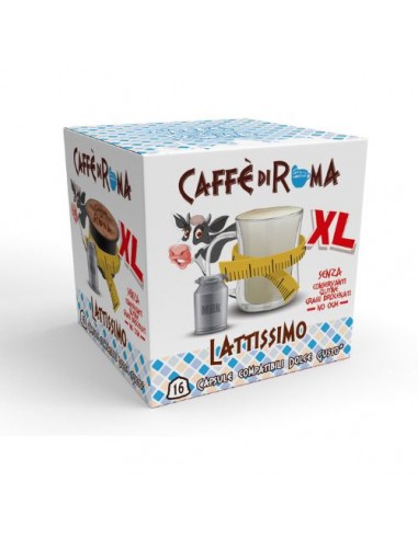 CAFFE DI ROMA DOLCE GUSTO LATTISSIMO BEVANDE SOLUBILI XL - Astuccio da 16 capsule