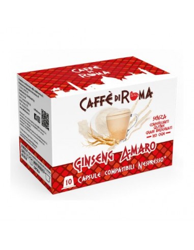 CAFFE di ROMA Nespresso GINSENG AMARO Box 10 capsule